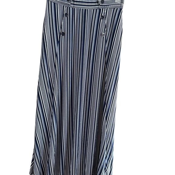 Robert Louis Black and White A Line Midi Skirt - Picture 7 of 8